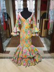 T 42. Cheap Flamenco Dresses on Sale. Mod. Tango Flores. Size 42 148.76€ #50760TANGOESTAMP42